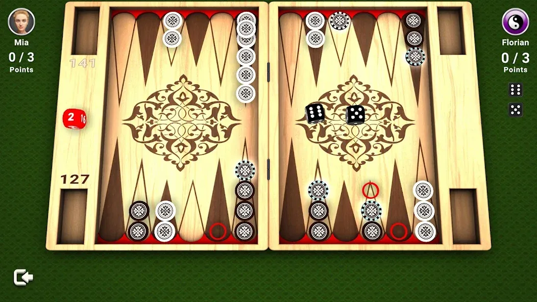 Backgammon -  Board Game  [МОД Меню] Screenshot 2