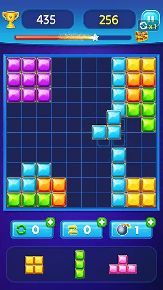 Block Puzzle - Gem Block (Блокпазл блокголоволомка)  [МОД Бесконечные монеты] Screenshot 2