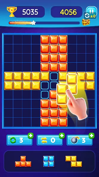 Block Puzzle - Gem Block (Блокпазл блокголоволомка)  [МОД Бесконечные монеты] Screenshot 5