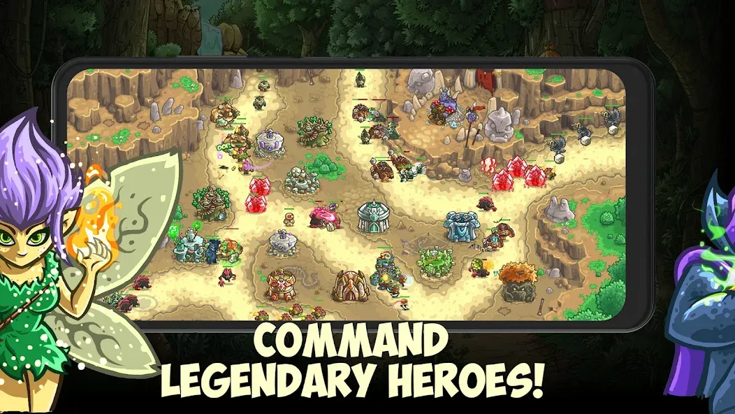 Kingdom Rush Origins TD (Кингдом Раш Ориджинс)  [МОД Бесконечные деньги] Screenshot 4