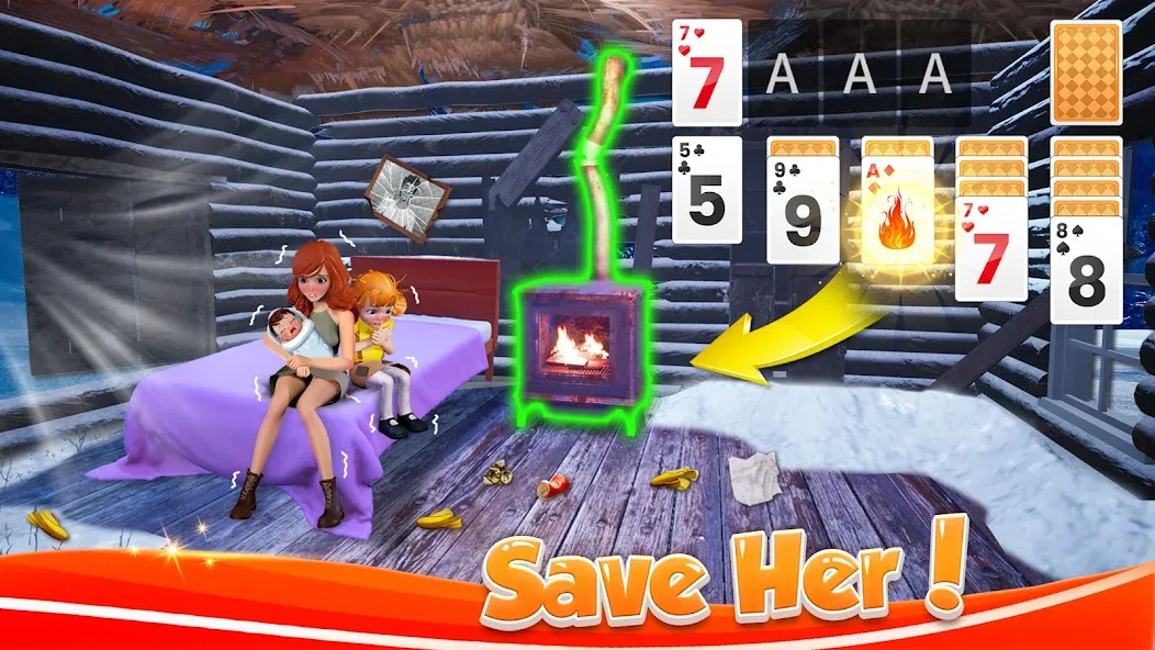 Solitaire Home Design (Солитер Хоум Дизайн)  [МОД Много монет] Screenshot 1