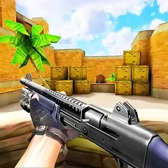 Скачать взломанную Gun Strike: FPS Shooter Game (Каунтер Атак)  [МОД Меню] - стабильная версия apk на Андроид