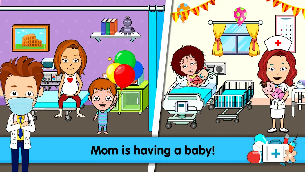 My Hospital Town Doctor Games  [МОД Бесконечные монеты] Screenshot 2