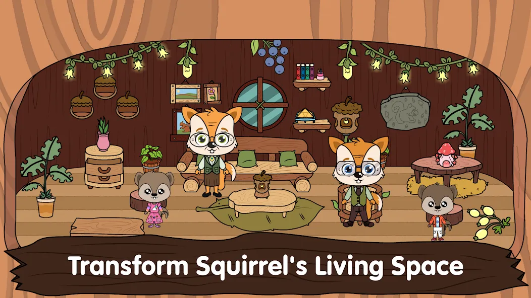 Animal Town - My Squirrel Home  [МОД Бесконечные деньги] Screenshot 1