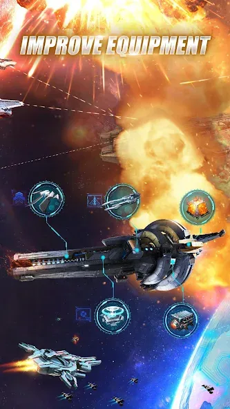 Galaxy Battleship (Гэлакси Батлшип)  [МОД Mega Pack] Screenshot 3