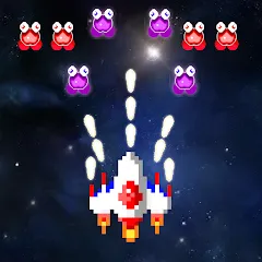 Взломанная Galaxiga Retro Arcade Action (Галаксига Ретро Аркейд Экшн)  [МОД Menu] - последняя версия apk на Андроид