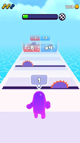 Join Blob Clash 3D: Mob Runner (Джойн Блоб Клаш 3D)  [МОД Много монет] Screenshot 1