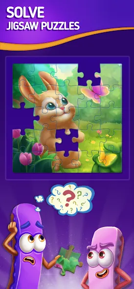 Jigsaw Puzzle by Jolly Battle (Джигсоу Пазл от Джолли Батл)  [МОД Бесконечные монеты] Screenshot 1