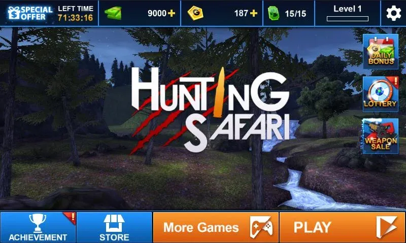 Hunting Safari 3D  [МОД Unlocked] Screenshot 4