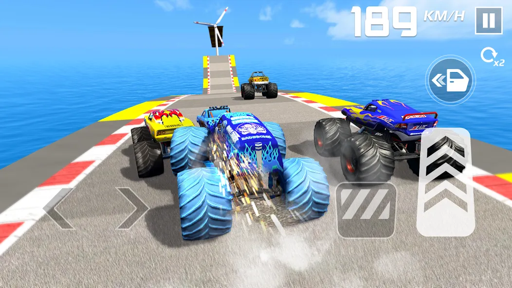 Car Games: Monster Truck Stunt (Монстртрак стант)  [МОД Бесконечные деньги] Screenshot 5