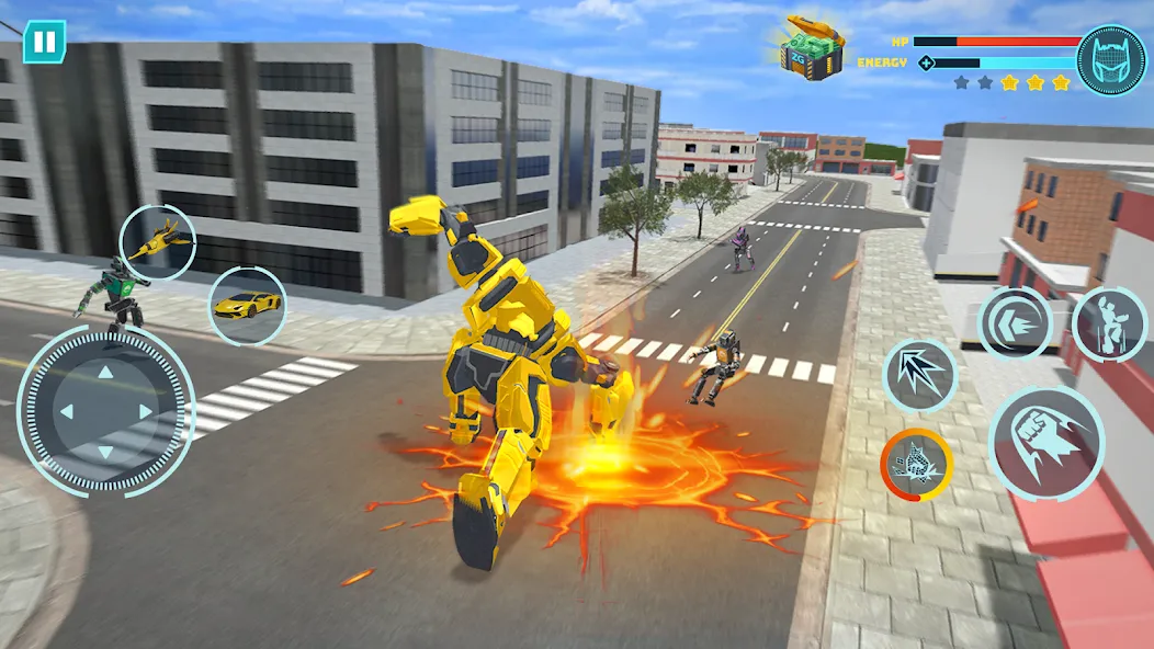 Robot Game: Transform & Fight (Робот Игра Трансформация Автомобиля)  [МОД Unlimited Money] Screenshot 4