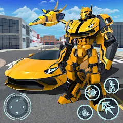 Взлом Robot Game: Transform & Fight (Робот Игра Трансформация Автомобиля)  [МОД Unlimited Money] - полная версия apk на Андроид