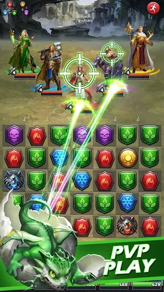 MythWars & Puzzles: RPG Match3  [МОД Unlimited Money] Screenshot 3