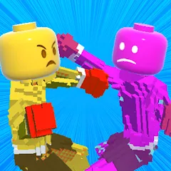 Скачать взлом Block Fighter: Boxing Battle (Блок Файтер)  [МОД Unlimited Money] - стабильная версия apk на Андроид