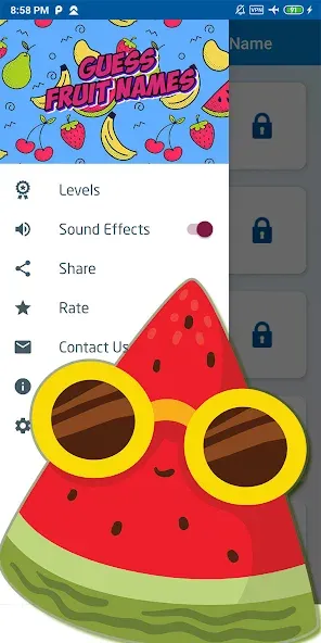 Guess the fruit name game  [МОД Меню] Screenshot 5