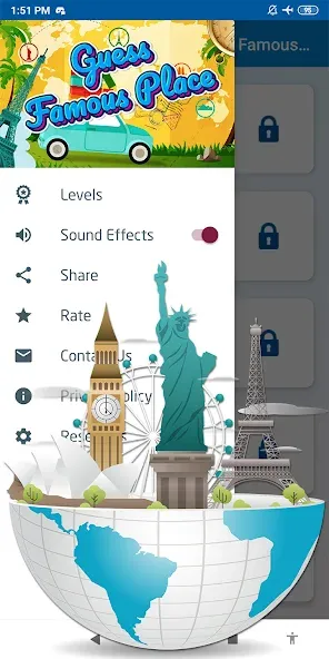 Guess the famous place  [МОД Menu] Screenshot 5
