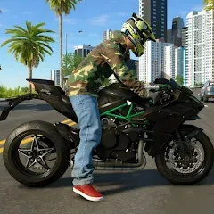 Взлом Kawasaki Ninja H2r Games 3D (Кавасаки Ниндзя 2р Игры 3D)  [МОД Mega Pack] - полная версия apk на Андроид