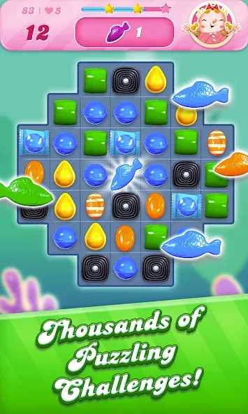 Candy Crush Saga (Кенди Краш Сага)  [МОД Unlimited Money] Screenshot 3