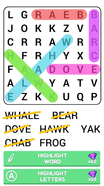 Word Search Puzzle Game  [МОД Бесконечные монеты] Screenshot 5