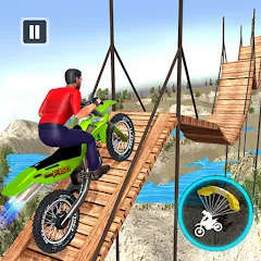 Скачать взлом Bike Stunt Game: Tricks Master  [МОД Много монет] - последняя версия apk на Андроид