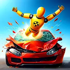 Скачать взломанную Realistic Car Crash Simulator (Реалистичный симулятор автокатастроф)  [МОД Меню] - стабильная версия apk на Андроид