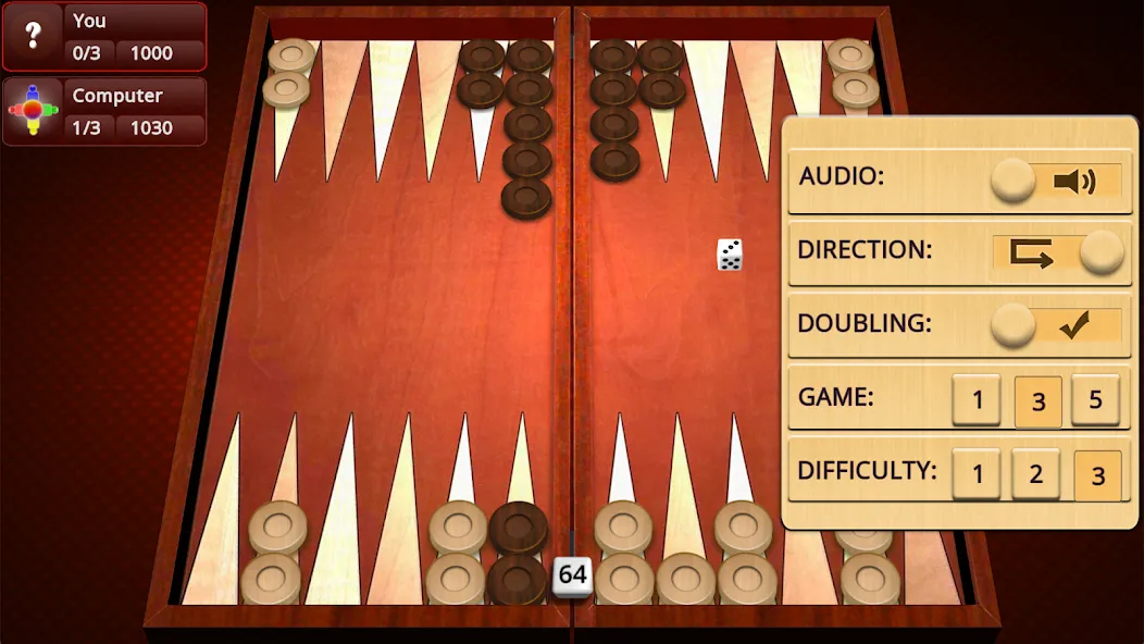 Backgammon Mighty  [МОД Menu] Screenshot 3