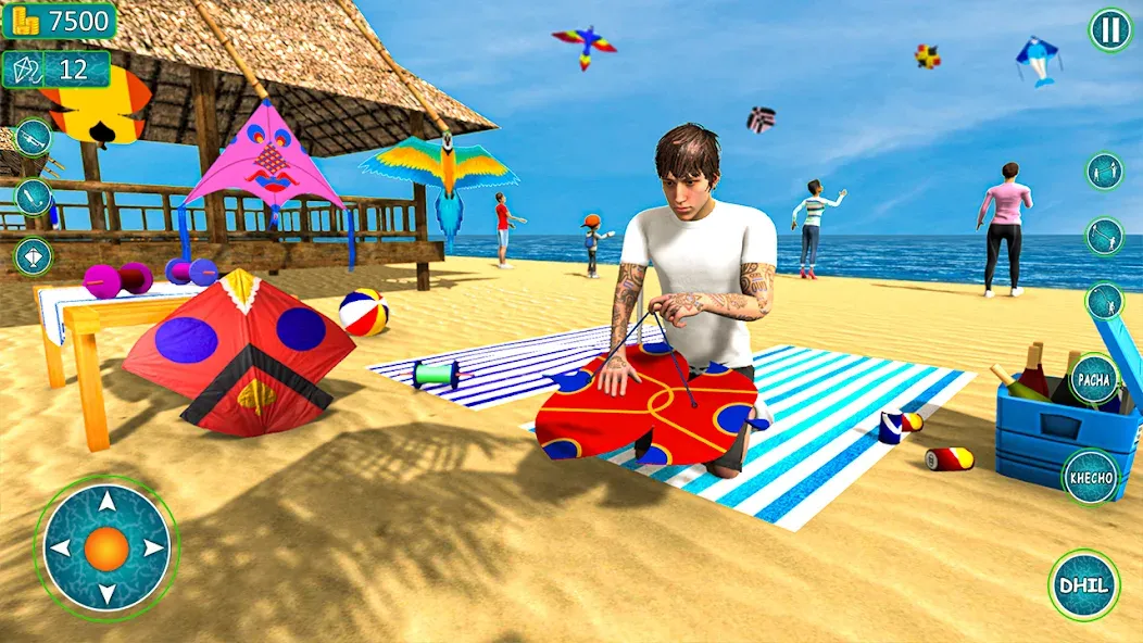 Kite Basant: Kite Flying Games  [МОД Много денег] Screenshot 2