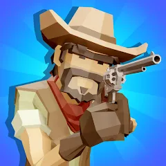 Взломанная Western Cowboy: Shooting Game (Вестерн Каубой)  [МОД Unlocked] - полная версия apk на Андроид