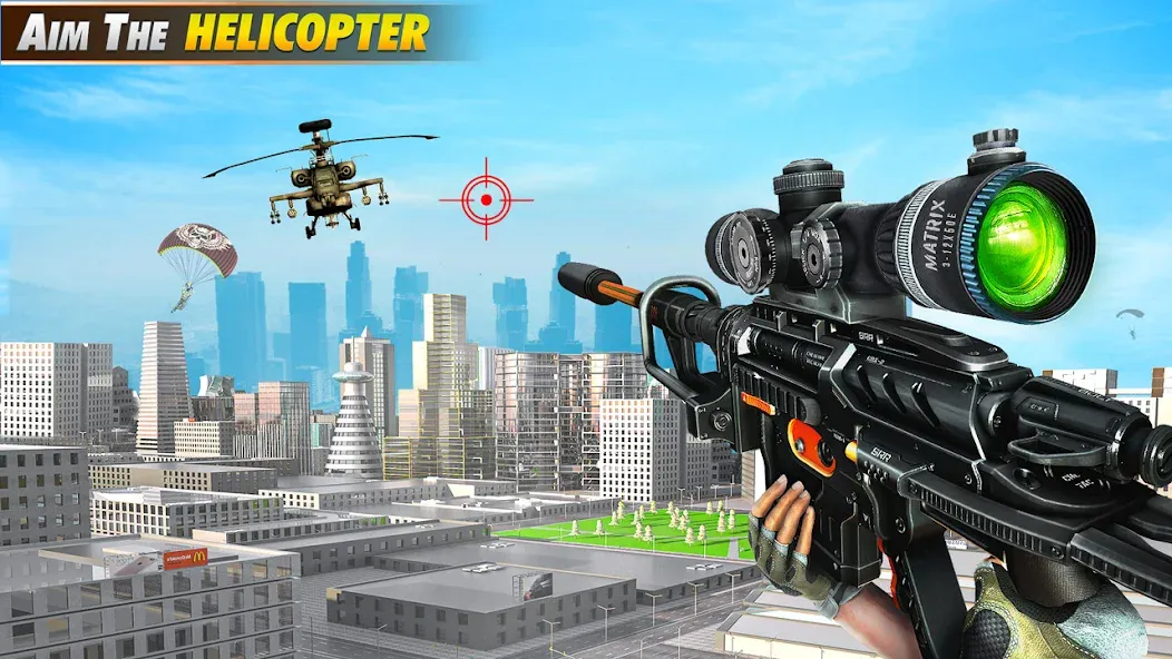 Sniper Shooter Mission Games  [МОД Бесконечные деньги] Screenshot 1