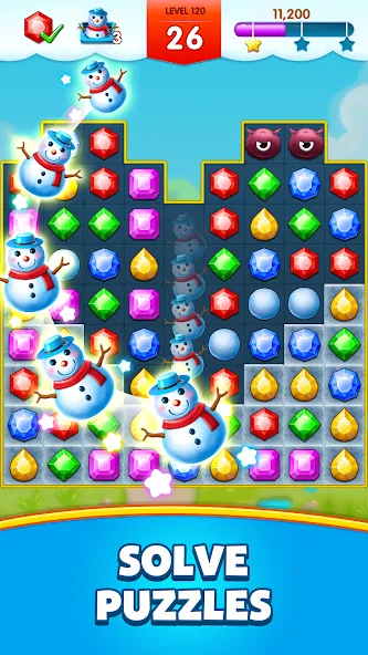 Jewels Legend - Match 3 Puzzle (Джуэл Легенд)  [МОД Unlocked] Screenshot 2