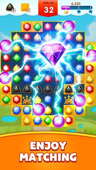 Jewels Legend - Match 3 Puzzle (Джуэл Легенд)  [МОД Unlocked] Screenshot 3