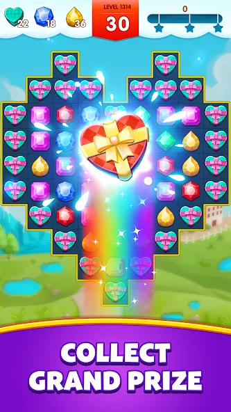 Jewels Legend - Match 3 Puzzle (Джуэл Легенд)  [МОД Unlocked] Screenshot 5