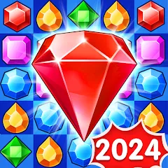 Взломанная Jewels Legend - Match 3 Puzzle (Джуэл Легенд)  [МОД Unlocked] - стабильная версия apk на Андроид