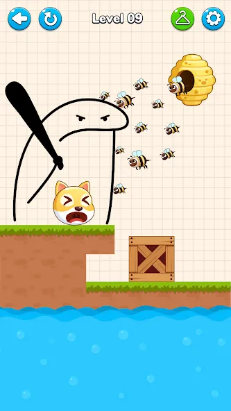 Draw to Save - Save the Dog  [МОД Mega Pack] Screenshot 1