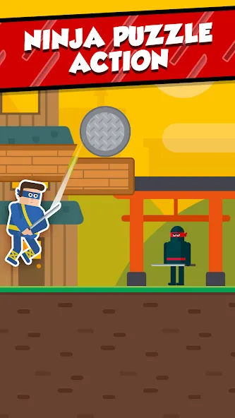 Mr Ninja - Slicey Puzzles (Мистер Ниндзя)  [МОД Меню] Screenshot 1