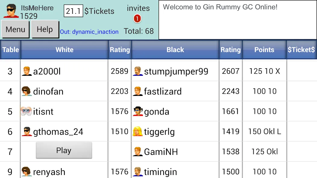 Gin Rummy GC Online (Джин Рамми Онлайн)  [МОД Меню] Screenshot 2