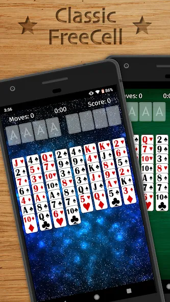 FreeCell Solitaire Classic (Фрисел Солитер Классик)  [МОД Много монет] Screenshot 1