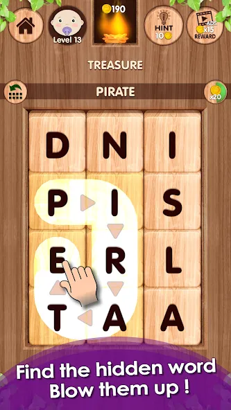 Falling Word Games - Addictive (Фоллинг Уорд Геймс)  [МОД Все открыто] Screenshot 1