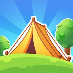 Взломанная Campsite Craze: Puzzle Merge (Кемпинговая Лихорадка)  [МОД Много монет] - стабильная версия apk на Андроид