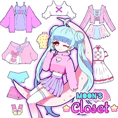 Взломанная Moon's Closet dress up game  [МОД Бесконечные монеты] - полная версия apk на Андроид