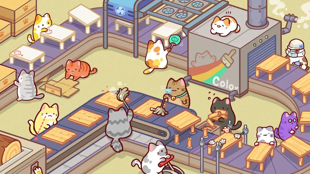 Kitty Cat Tycoon (Китти Кэт Тайкун)  [МОД Unlimited Money] Screenshot 4