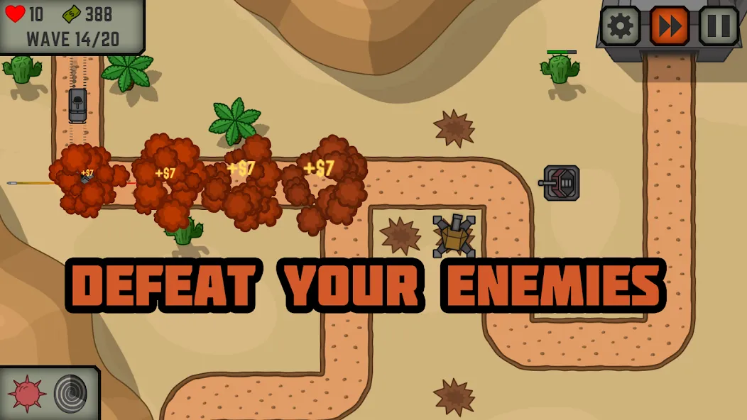 Tactical War: Tower Defense  [МОД Unlimited Money] Screenshot 5