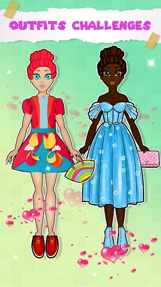 Paper Doll Dress up Games  [МОД Unlocked] Screenshot 3