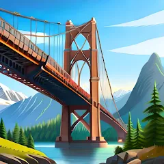 Взломанная Bridgezz: Bridge Construction (Бриджзз)  [МОД Menu] - полная версия apk на Андроид