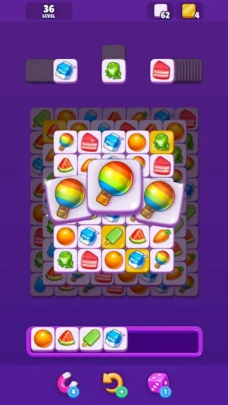 Tile Match - Matching Game (Тайл Матч)  [МОД Unlocked] Screenshot 3