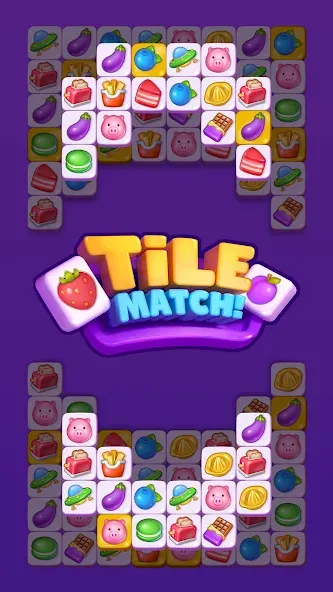 Tile Match - Matching Game (Тайл Матч)  [МОД Unlocked] Screenshot 5