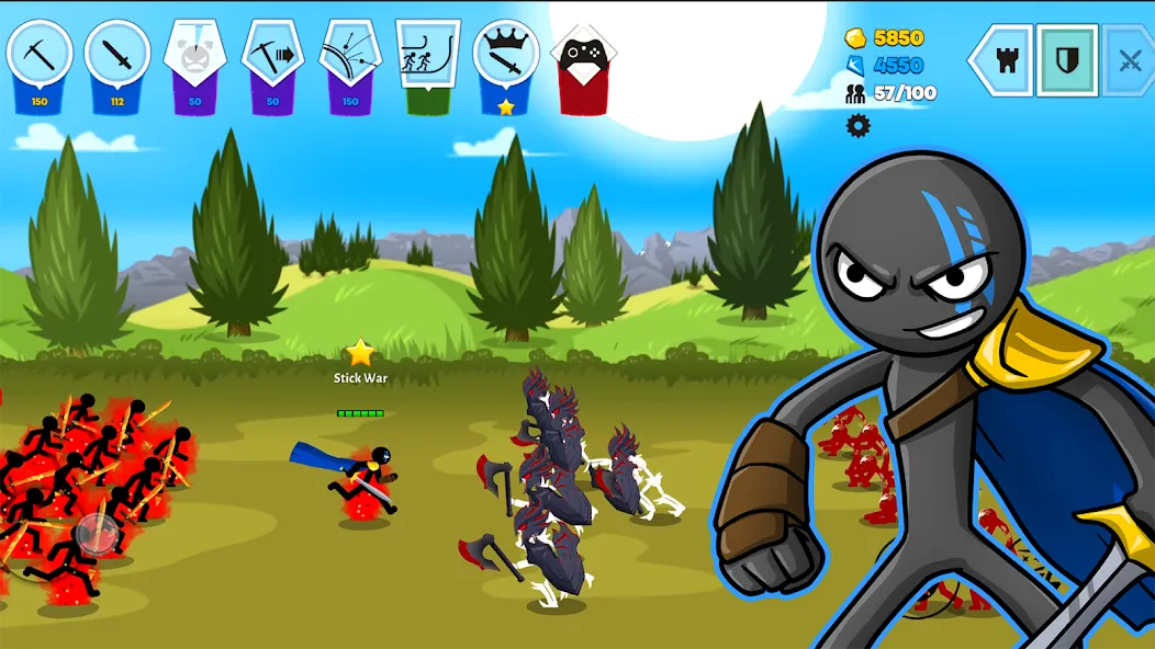 Stick War: Saga (Стик Вар 3)  [МОД Бесконечные деньги] Screenshot 2