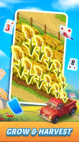 Solitaire Farm Adventure (Солитер)  [МОД Бесконечные деньги] Screenshot 5