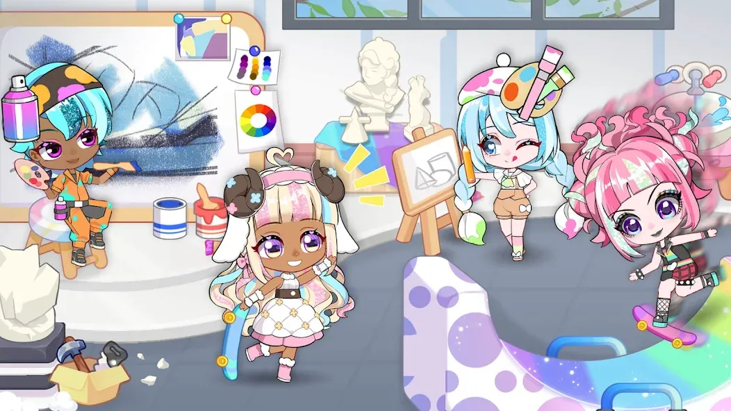 Chibi Doll: My School (Чиби Долл)  [МОД Unlocked] Screenshot 5