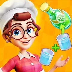 Взломанная Merge Cooking:Theme Restaurant  [МОД Все открыто] - последняя версия apk на Андроид